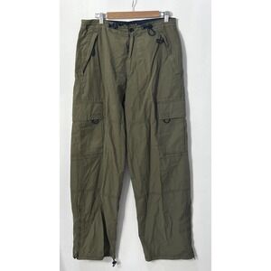 Mens Vintage‎ Plugg Jeans Wear Y2K Cargo Pants Straight Sz Med/ Large Army Green